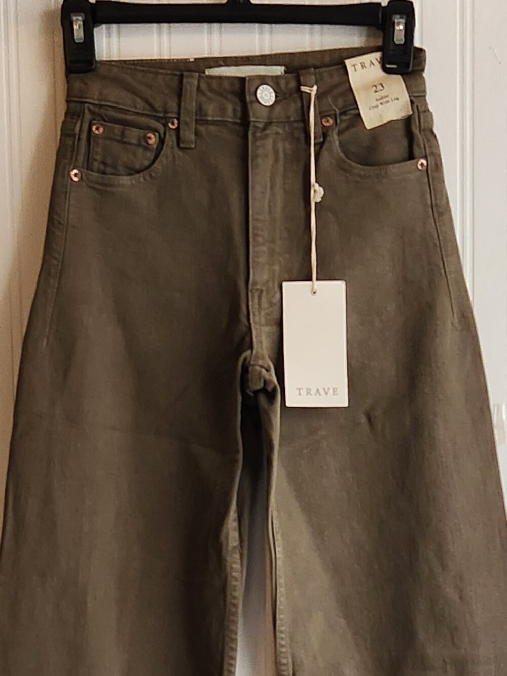 TRAVE Audrey Crop Wide Leg Women's Jeans -Sz 23 - NEW NWT - Picture 2 of 5